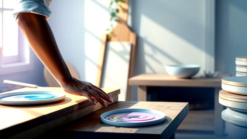 Un artesano crea madera luminosa y serena