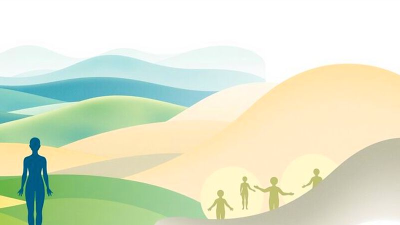 Una ilustración armoniosa y suavemente iluminada