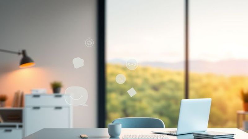 Un espacio creativo sereno inspira conexión