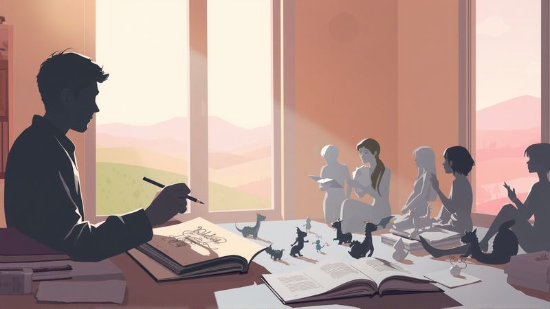 Un artista crea maravillas con calma