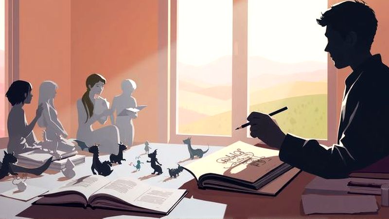 Un artista crea maravillas con calma