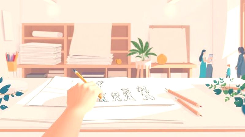 Un taller creativo se dibuja en calma