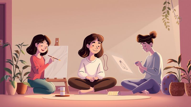 Artistas crean en luz suave y calma