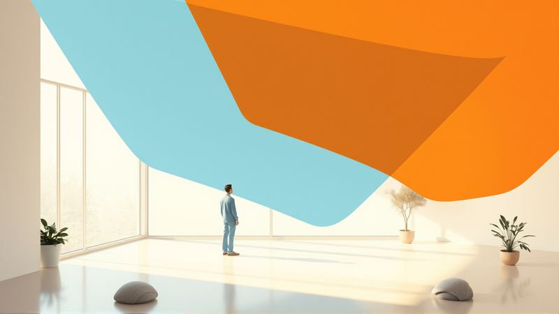 Una ilustración equilibrada y serena emerge