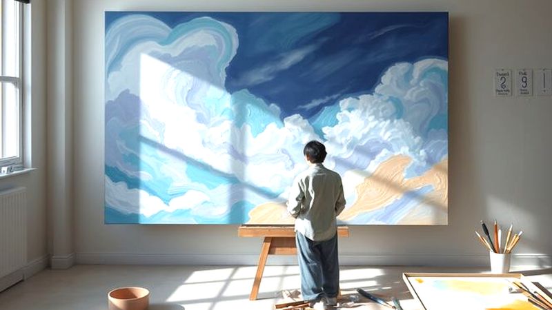 Un artista crea armonía en la luz
