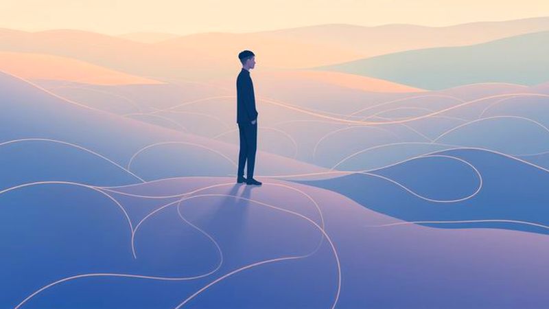 Reflexión artística en calma y luz