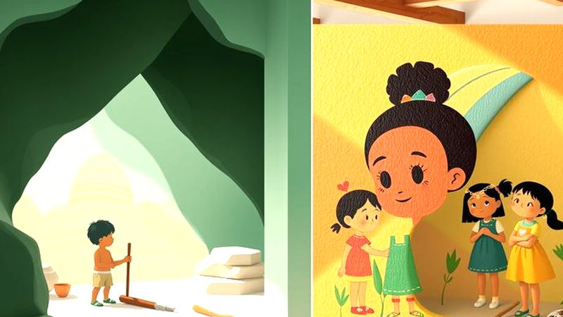 Niños crean arte y descubren historia