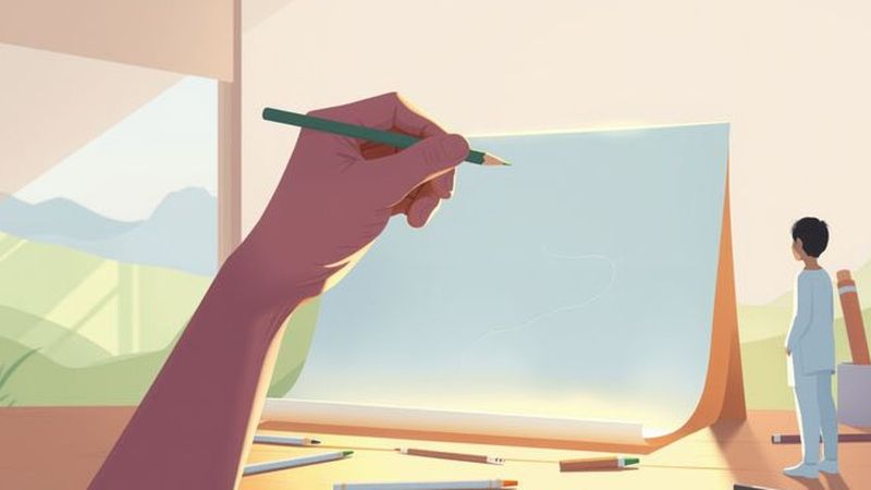 Un artista digital crea con serenidad