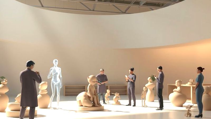 Artistas exploran anatomía en colaboración digital
