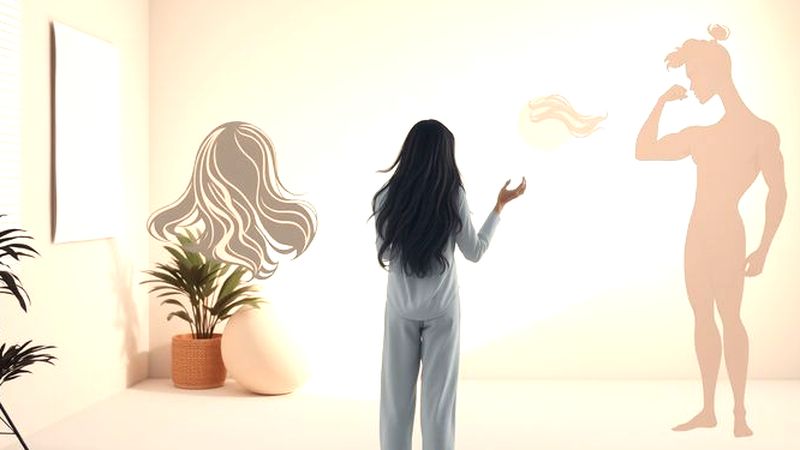 Un artista crea confianza visualmente serena