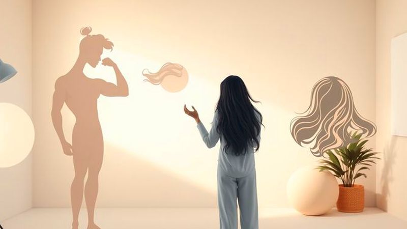Un artista crea confianza visualmente serena