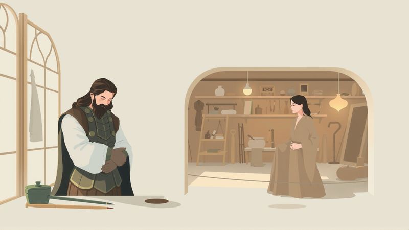 Un artesano crea armonía visual y conexión