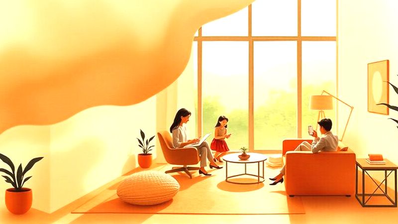 Una ilustración elegante y nostálgica evoca calma