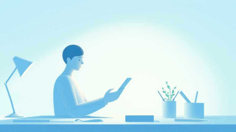 Un artista crea pacíficamente con tecnología