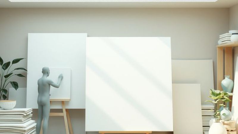 Un artista crea con serenidad y precisión