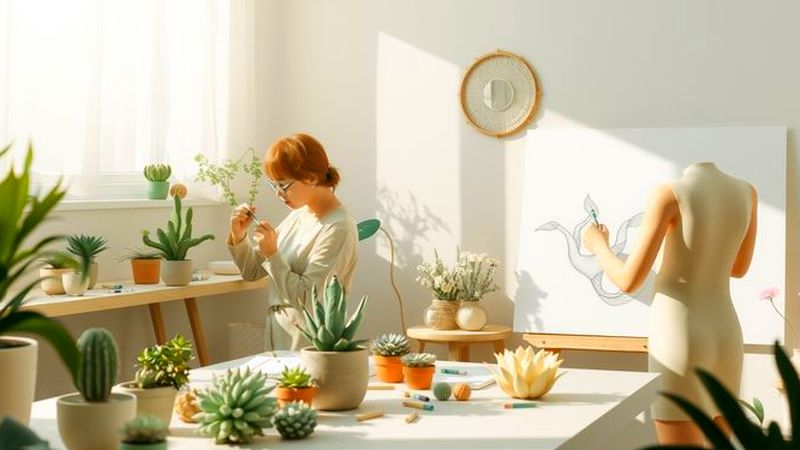 Artistas crean belleza en luz suave